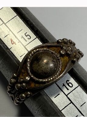 Sterling Silver Floral Cluster Ring - Silver